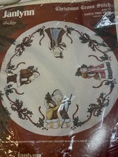 Janlynn Christmas Cross Stitch 44 Round Santa Tree Skirt 40-73