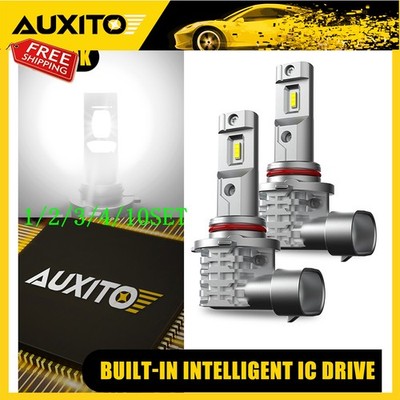 AUXITO 9005 LED Fog Light Bulb Driving Clear White Lamp Wireless Plug Play 2/4X