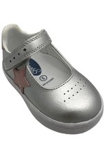 Footmates Toddler's Girl Stella Flats Silver/Rose