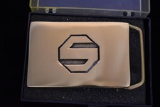 1970s Letter S Solid Brass Vintage Belt Buckle - BTS Made in USA