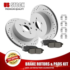Rear Brake Rotors Ceramic Pads For Subaru Forester 2.0L 2014 2015 2016 2017 2018