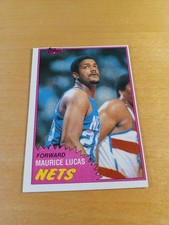 1981/82 Topps#79 East MAURICE LUCAS New Jersey Nets Basketball Card, Forward(VG)