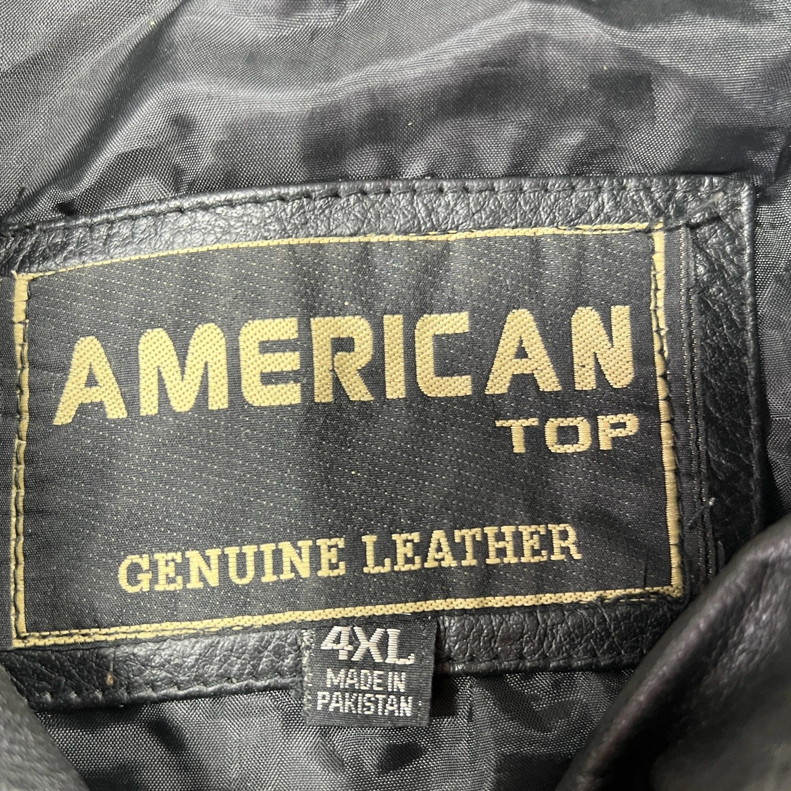 VTG Vietnam Veteran Leather Jacket Mens 4XL USA Flag MACV-SOG Patch American Top image 24