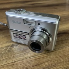 Vintage Vivitar Digital Camera Vivicam 5386 5.0MP Silver Retro Video Tested