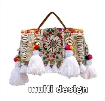 Handcrafted Ethnic Patchwork Crossbody Sling Bag | Afghan Embroidery Fabric