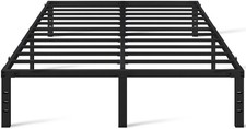 Base De Cama QueenSize 14 Pulgadas Alto Marco Plataforma Metal En Oferta Baratas