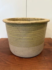 Rare Jane & Gordon Martz Marshall Studios Pottery Large Thumb Print Planter Pot