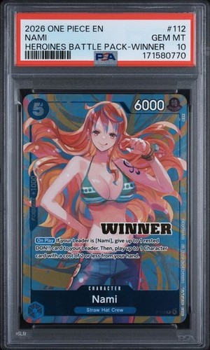 2026 ONE PIECE HEROINES BATTLE PACK #112 NAMI HEROINES BATTLE PACK-WINNER