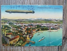 Postcard Friedrichshafen Lake Constance 1923 stamps special postmark seaside resort