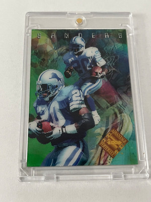 Barry Sanders 1996 Edge Advantage Video  card #V18     0047/2000