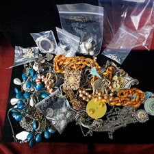 Fashion Mystery Jewelry Lot Bag 1 lb Vintage To Now Repair Craft Junk Broken