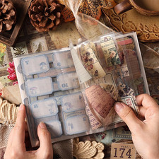 Vintage Stickers 20 Sheets about 200 Pcs Scrapbooking Supplies Journaling Sticke