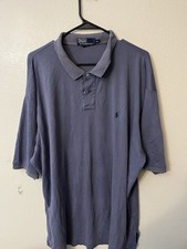 Polo Ralph Lauren Polo Men's 2XL Blue Distressed Pony Cotton Made In USA
