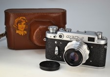 FULLY SERVICED USSR "FED-2" RANGEFINDER camera  INDUSTAR-26m lens M39 019 