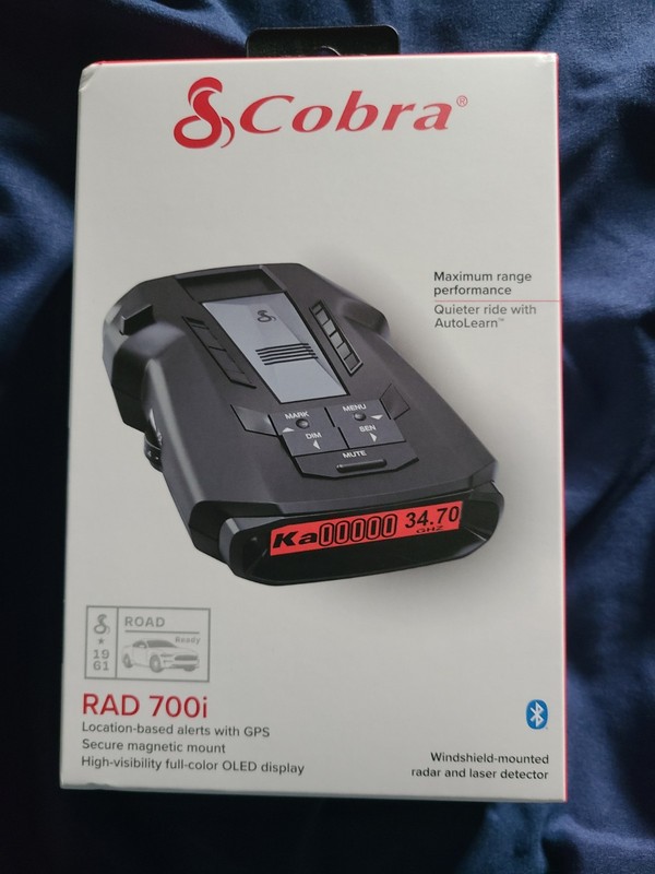 Cobra RAD 700i Connected Radar & Laser Detector NEW IN BOX NEVER OPENED