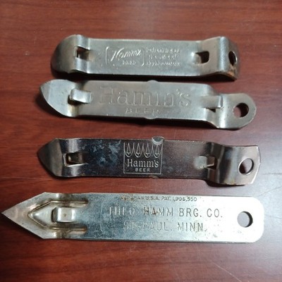 Vintage Hamm's Beer Can/Bottle Openers Lot of 4 From the Land of Sky Blue Waters