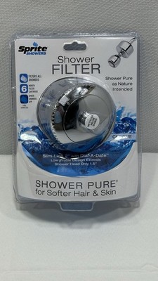 Sprite Showers, Shower Filter Model SL2 Chrome Slim-Line Dial-A-Date Sealed NIP