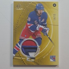 Upper Deck SP Game Used Gold Premium Memorabilia Artemi Panarin #49 /15