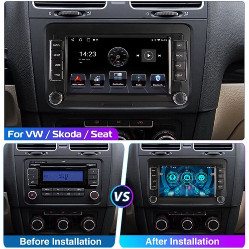 TIGUAN TOURAN LAVIDA VOLKSWAGEN CarPlay Android Auto Head Unit Radio Stereo CAM - Picture 4 of 16