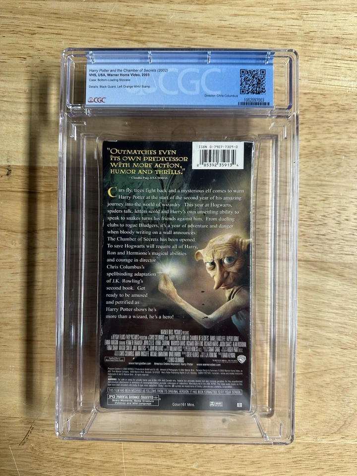 CGC Graded 9.4 A+ SEALED NEW Harry Potter and the Chamber of Secrets VHS #2 - Image 2 of 3