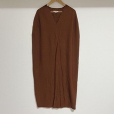 UNIQLO Mamekuro Gouchi Sleeveless Long Dress L Brown Near Unused