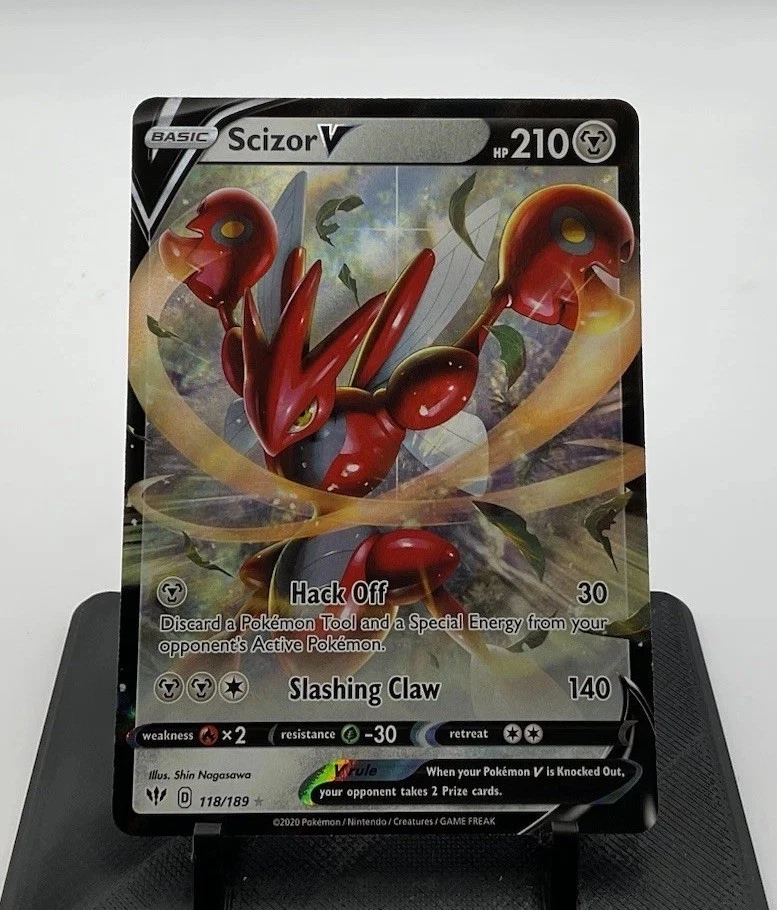 Scizor V - Darkness Ablaze #118 Price & Value ($1.97) | PokeScope