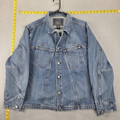 Vintage Marithe Francois Girbaud Jacket Mens L Blue Denim Vintage Marithe Francois Girbaud Jacket Mens L Blue Denim