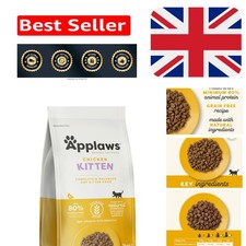 Grain-Free Dry Kitten Food with 80% Chicken - 2kg Eco-Friendly Pack 16.00 per kilo