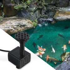 Solar Powered Floating Fountain Pump Black Plastic For Garden Outdoors