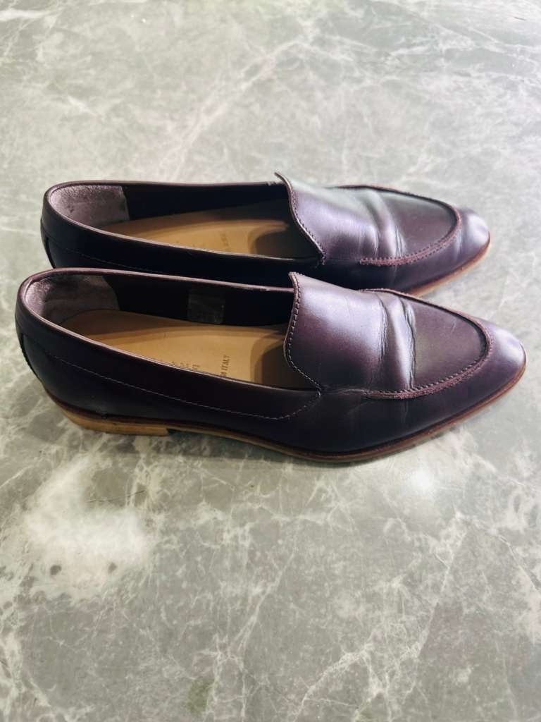 Everlane The Modern Loafer In Burgundy Italian Leather Size 6.5