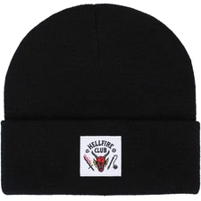 NEW! Stranger Things Unisex Cuffed Knit Hat - Black ONE SIZE