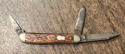 Vintage Remington 3 Blade UMC Pocket Knife BLADE DAMAGE