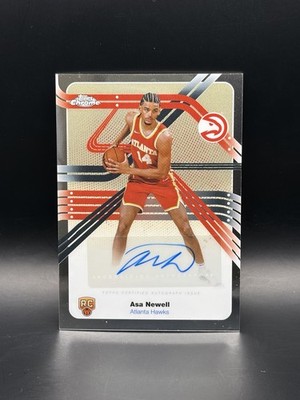 Asa Newell 2025-26 Topps Chrome Next Stop Signature RC Rookie Auto #NS-AN Hawks