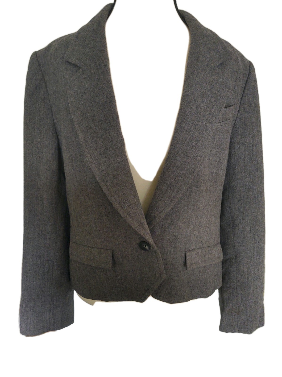 Pendleton Vintage Charcoal Wool Button Front Blaz… - image 1