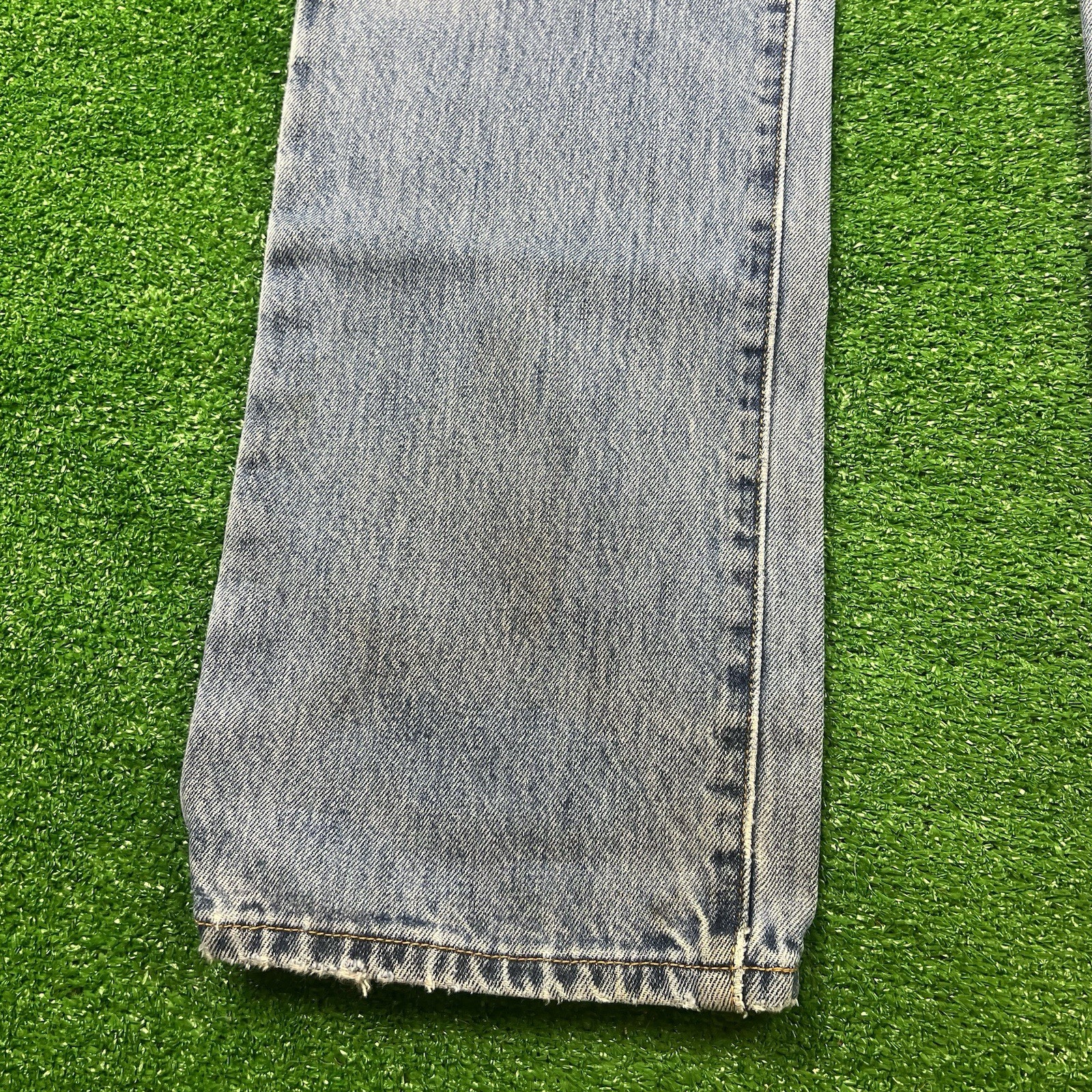 Custom Levis 501 Patchwork Jeans 33x36 Straight L… - image 11