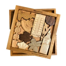Brilliant England Wood Puzzle | UK Themed Brain Teaser Gift