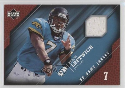 2005 Upper Deck UD Game Jerseys Byron Leftwich #GJ-BL 0q3
