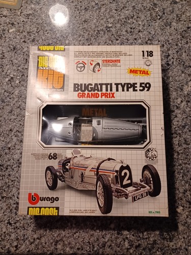 Burago Metal Kit - Bugatti Type 59 Grand Prix 1934 - 1/18 En Boîte