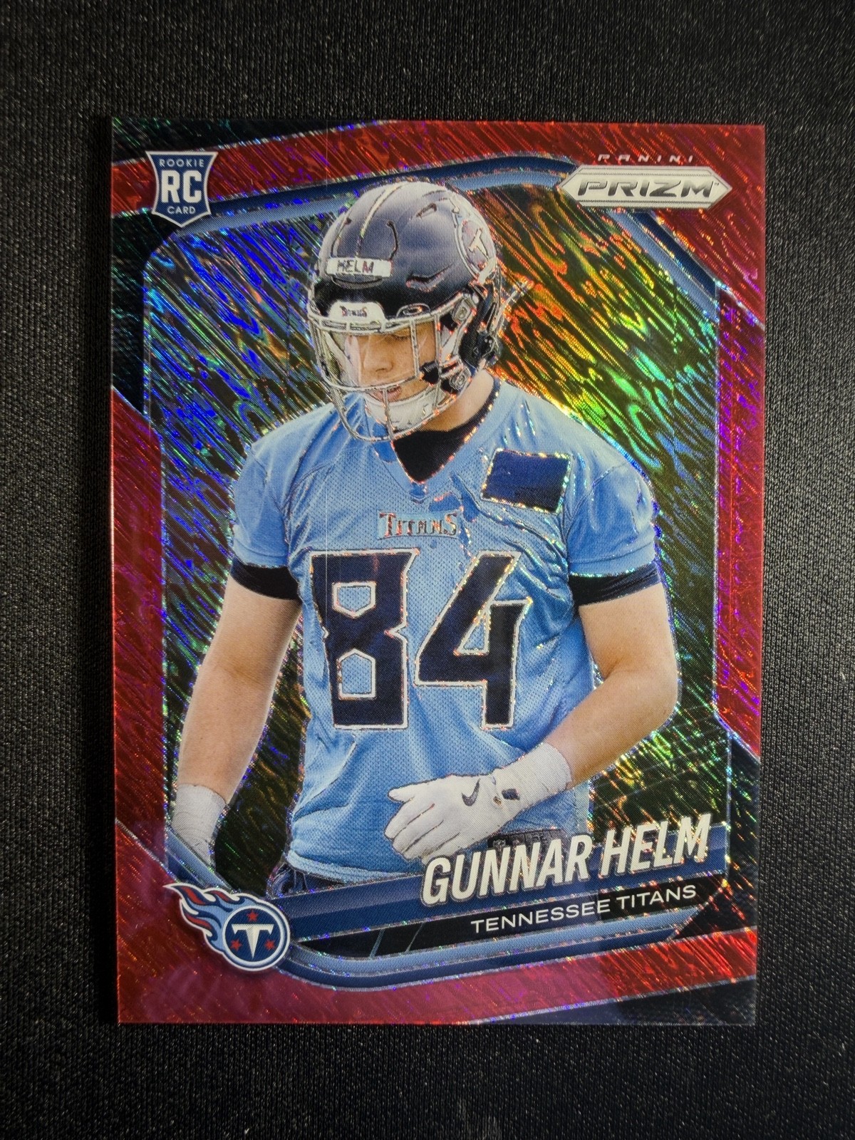 2025 Panini Prizm - Rookies Gunnar Helm #359 Red Shimmer Prizm /49 (RC)