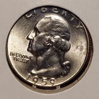 1959 D Washington Quarter BU Uncirculated Mint State 90% Silver 25c US Coin