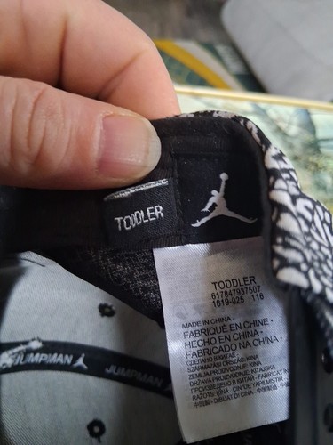 Air Jordan JUMPMAN Mütze Kappe Elefantenmuster Kleinkind Größe verstellbar Druckknopflasche - Bild 5 von 5
