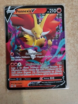 Pokemon Verlorener Ursprung TGC Ex Karten / Hits / LOR 027/196 Fennexis V
