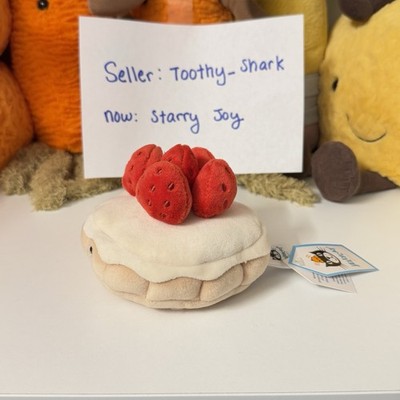 Jellycat Pretty Patisserie Tarte Aux Fraises BNWT - Retired Rare