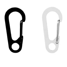 10Pcs Stainless Carabiner Spring Keyring Clip for Hiking, Camping, Backpacking
