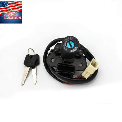 きゅー US 7 wires Motorcycle Ignition Lock Key Switch Set For