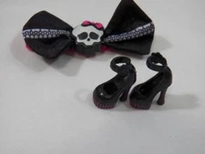 ~Mattel~ Monster High Create A Monster CAM Design Lab Black Purple Pumps Heels