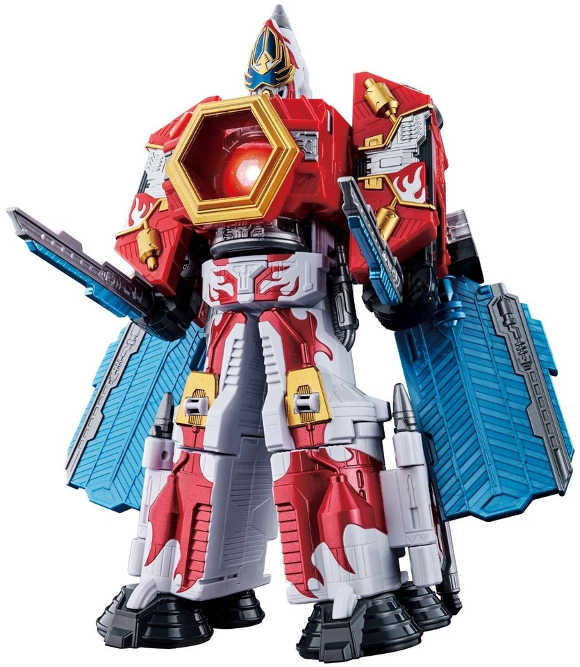 Juego Bandai Power Rangers Kyuranger DX Gigant Ho-oh & Blade & Shield & DX Kyutama Foto 2 de 4