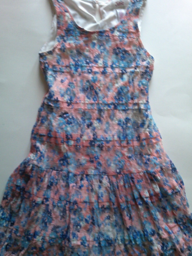 Girls Justice Size 12 Sleeveless Dress Special Occasion Blue Pink - Picture 3 of 22