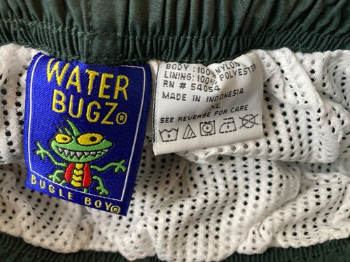(2) Little Boys Bugle Boy Water Bugz Swim Trunks Green Blue Turtle/Frogs Sz XL - Picture 15 of 17