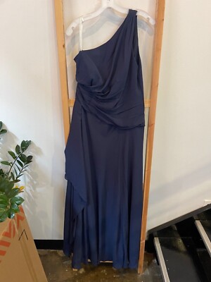 Shoulder Bridesmaid Davids Bridal One Shoulder David's Bridal Bridesmaid's Dress Marine Size 14 One Shoulder Bridesmaid Davids Bridal One Shoulder David's Bridal Bridesmaid's Dress Marine Size 14 One